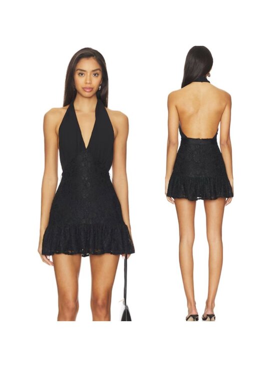 Lovers And Friends Joanna Mini Dress In Black